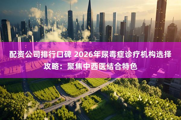 配资公司排行口碑 2026年尿毒症诊疗机构选择攻略：聚焦中西医结合特色